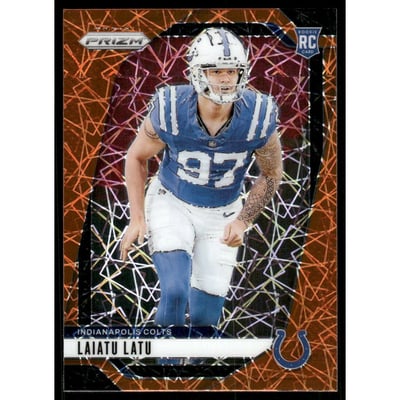 2024 Panini Prizm Prizms Lazer #366 Laiatu Latu