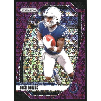 2024 Panini Prizm Prizms No Huddle Purple #122 Josh Downs