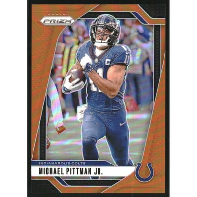 2024 Panini Prizm Prizms Orange #123 Michael Pittman Jr.