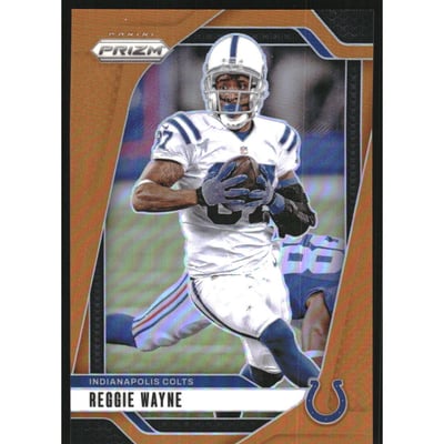 2024 Panini Prizm Prizms Orange #128 Reggie Wayne