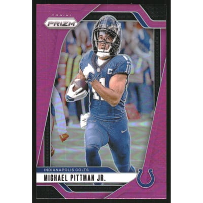 2024 Panini Prizm Prizms Pink #123 Michael Pittman Jr.