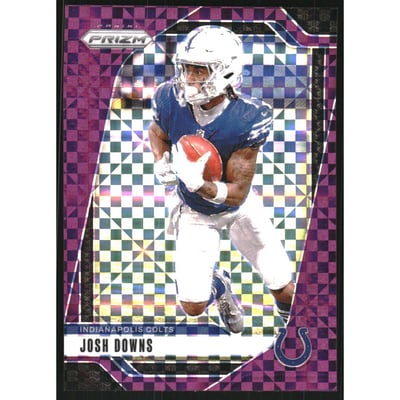 2024 Panini Prizm Prizms Purple Power #122 Josh Downs