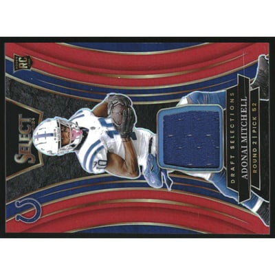 2024 Select Draft Selections Memorabilia Prizm Red #24 Adonai Mitchell