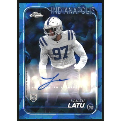 2024 Topps Chrome Sapphire Rookie Autographs #RALLA Laiatu Latu