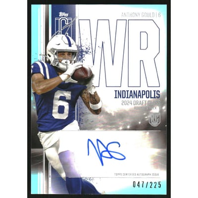 2024 Topps Signature Class Rookie Autographs Teal #RCAAG Anthony Gould CLASS I