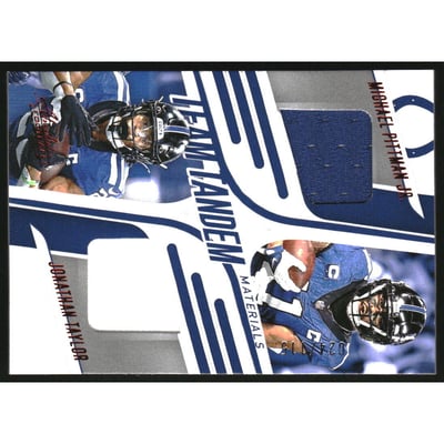 2025 Absolute Team Tandem Materials #19 Michael Pittman Jr./Jonathan Taylor