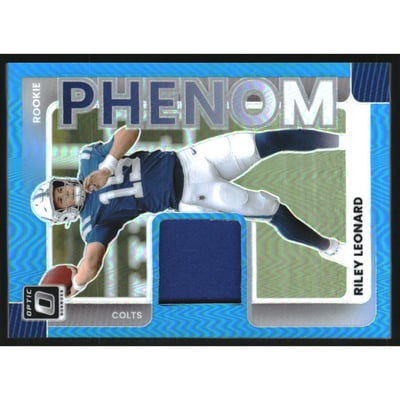 2025 Donruss Optic Rookie Phenoms Neon Blue #15 Riley Leonard
