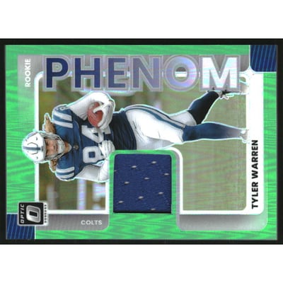 2025 Donruss Optic Rookie Phenoms Neon Green #14 Tyler Warren