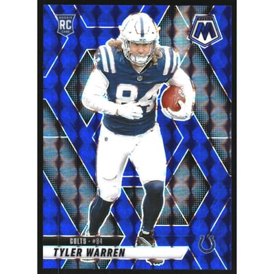 2025 Panini Mosaic Mosaic Blue #354 Tyler Warren