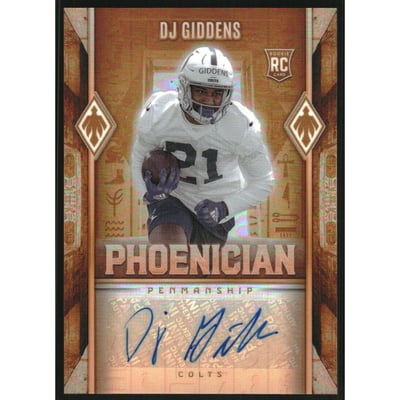 2025 Panini Phoenix Phoenician Penmanship #25 DJ Giddens