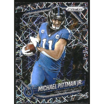 2025 Panini Prizm Prizms Lazer #23 Michael Pittman Jr.