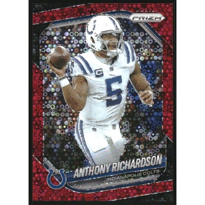 2025 Panini Prizm Prizms No Huddle Red #193 Anthony Richardson