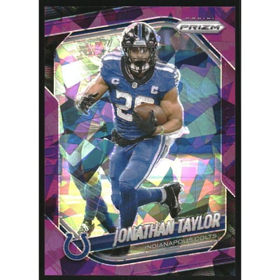 2025 Panini Prizm Prizms Purple Ice #108 Jonathan Taylor