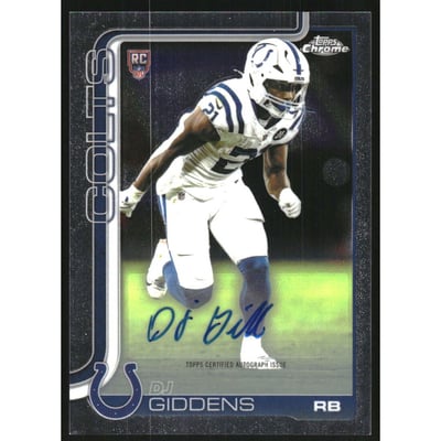 2025 Topps Chrome Rookie Autographs #RADG DJ Giddens