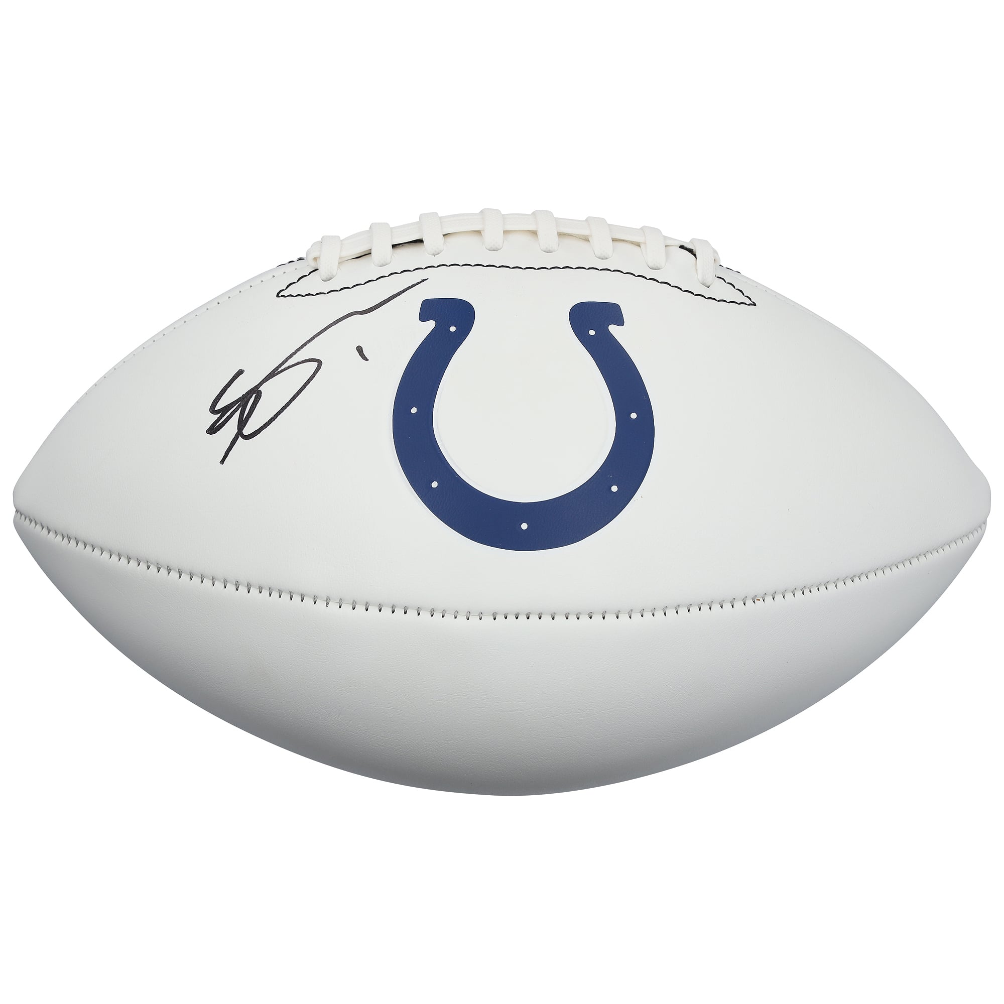 Ahmad Sauce Gardner Indianapolis Colts Autographed Franklin White Panel Football