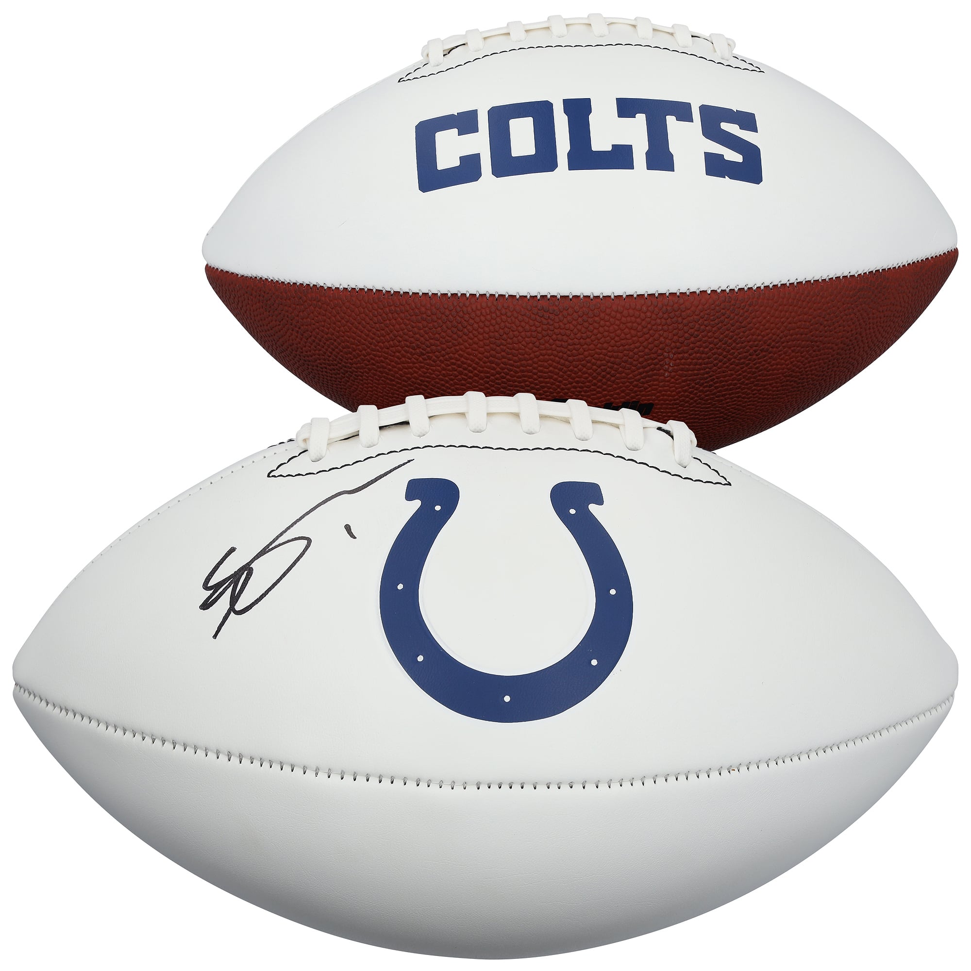 Ahmad Sauce Gardner Indianapolis Colts Autographed Franklin White Panel Football