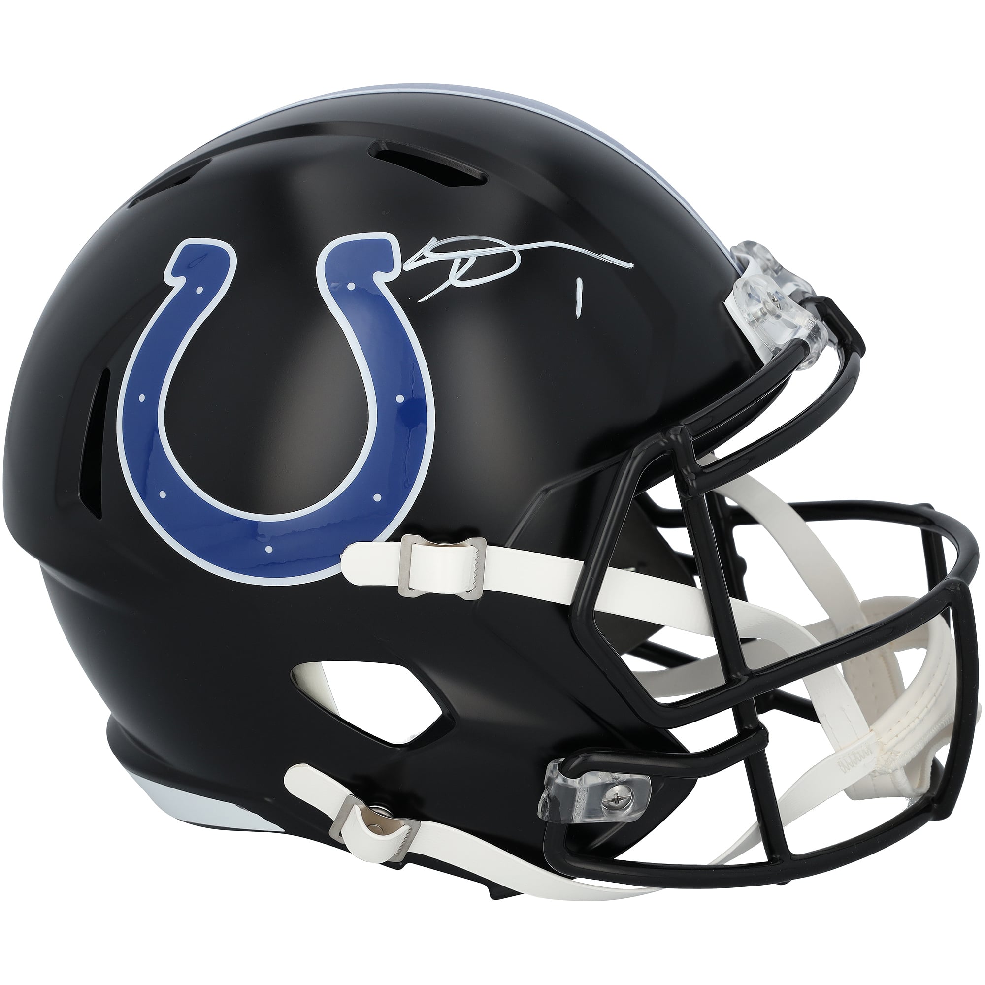 Ahmad Sauce Gardner Indianapolis Colts Autographed Riddell 2023 Black Alternate Speed Replica Helmet