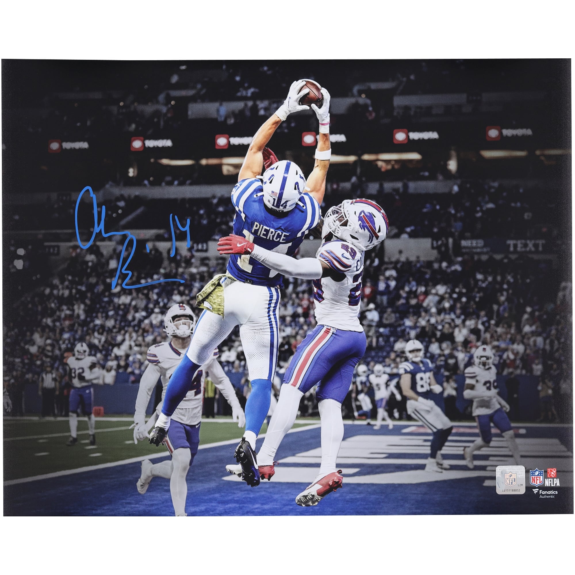 Alec Pierce Indianapolis Colts Autographed 16" x 20" Touchdown Catch Spotlight Photograph