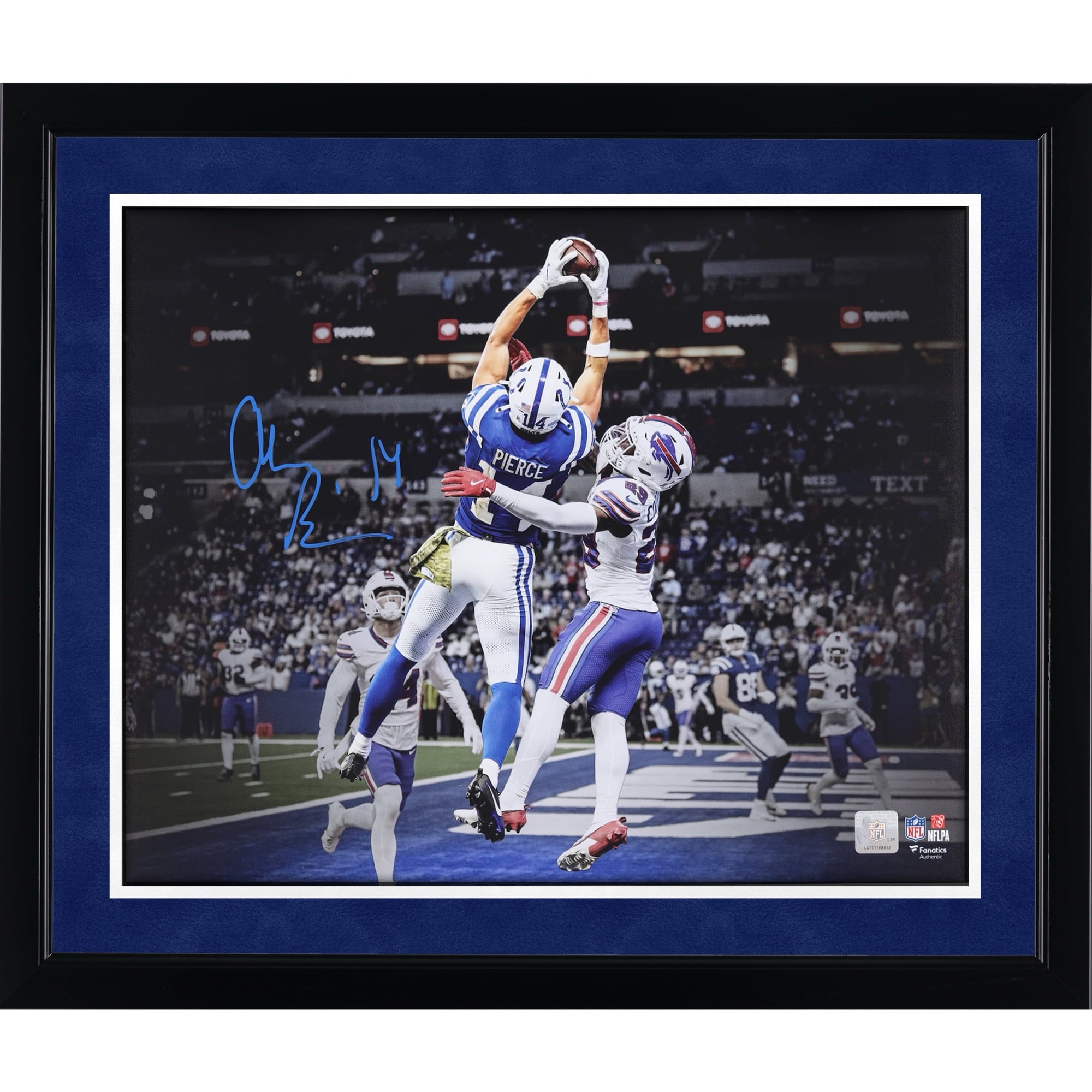 Alec Pierce Indianapolis Colts Autographed 16" x 20" Touchdown Catch Spotlight Photograph