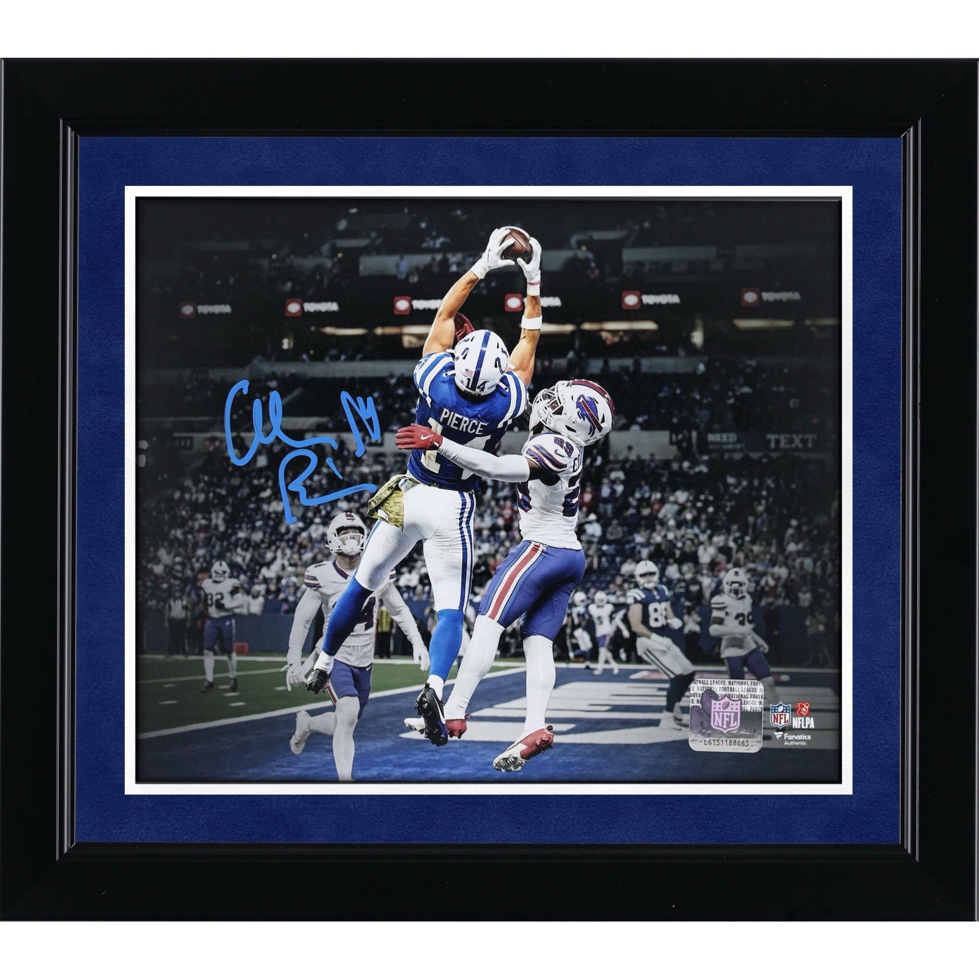 Photo dédicacée d'Alec Pierce (Indianapolis Colts) - 20 x cm ( x pouces