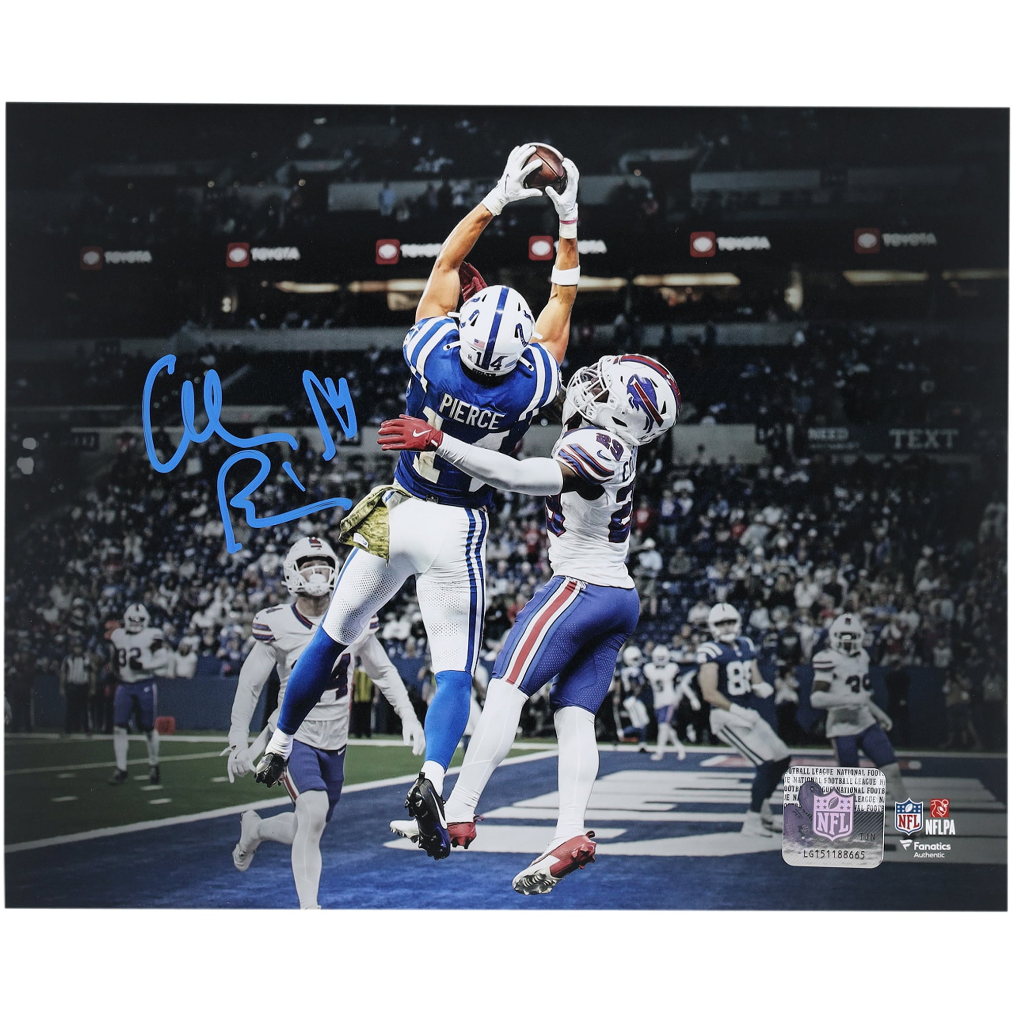 Photo dédicacée d'Alec Pierce (Indianapolis Colts) - 20 x cm ( x pouces
