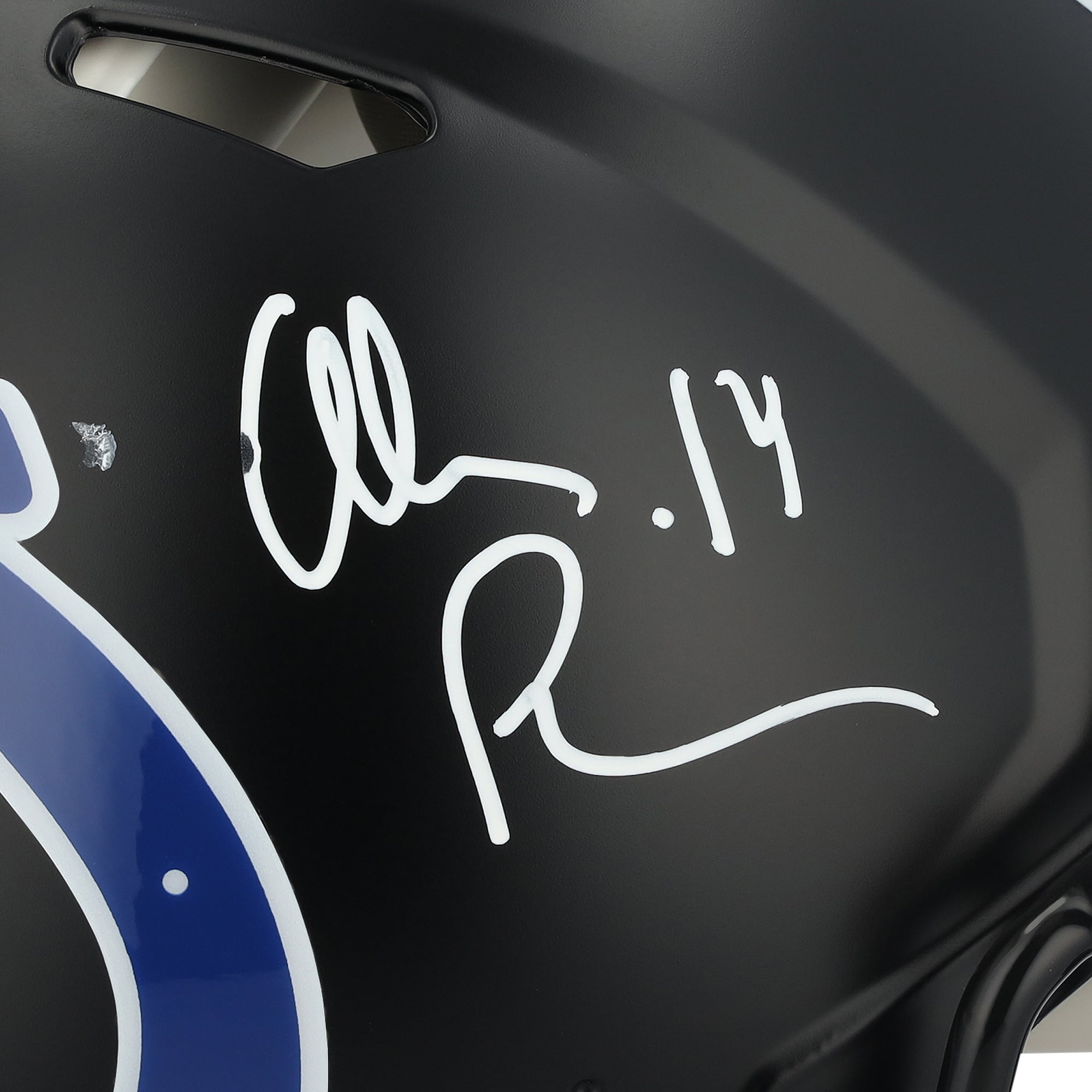 Casque Riddell Alternate Speed ​​Authentic autographié par Alec Pierce des Indianapolis Colts