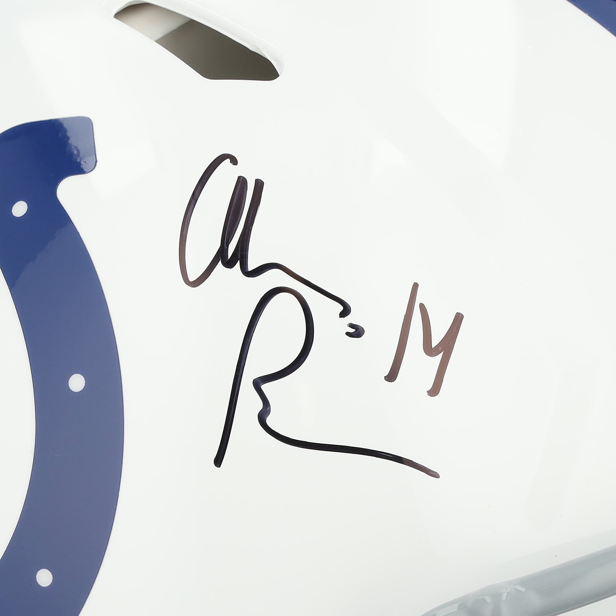 Casque Riddell Speed ​​Authentic autographié par Alec Pierce, joueur des Indianapolis Colts