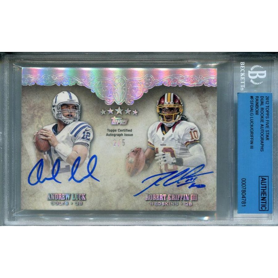 George Roubicek Autograph Card Robert Griffin Iii Autographed Cards