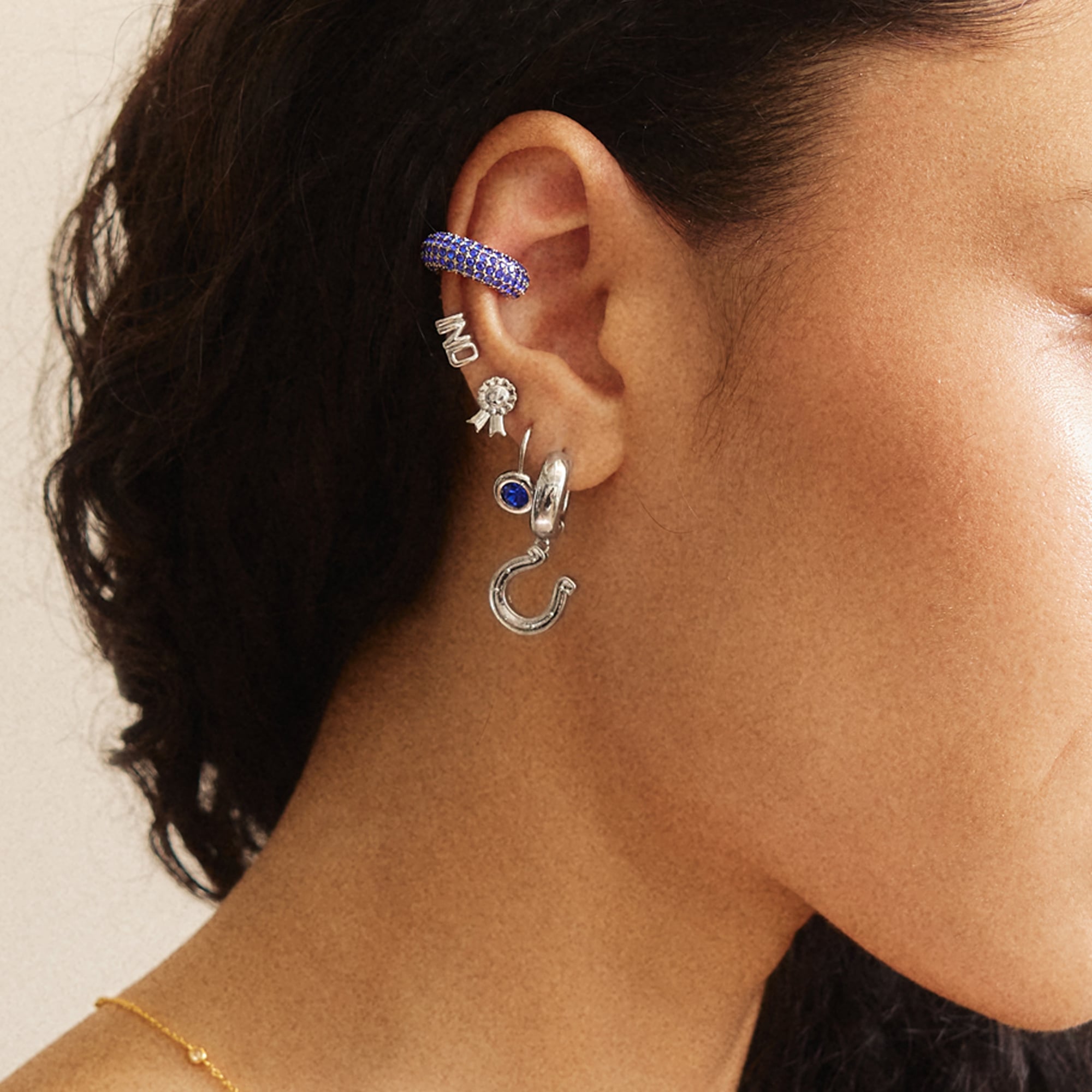 Ensemble de boucles d'oreilles assorties BaubleBar Indianapolis Colts