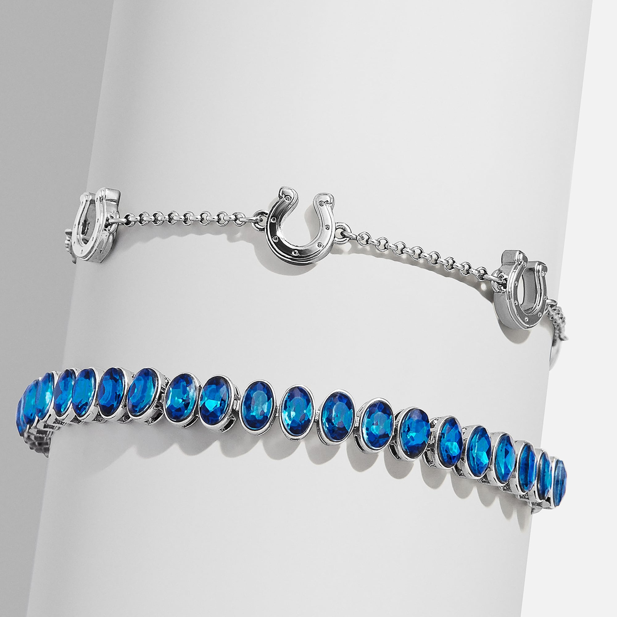 BaubleBar Indianapolis Colts - Ensemble de deux bracelets de tennis