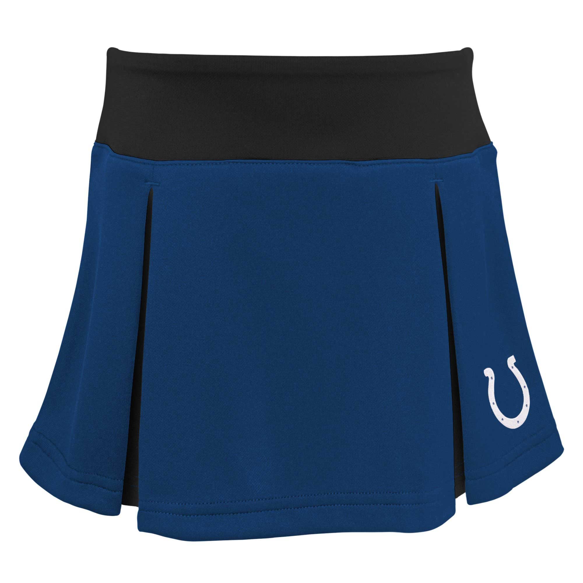 Ensemble deux pièces de pom-pom girl Spirit des Royal Indianapolis Colts pour filles d'âge préscolaire avec bloomers