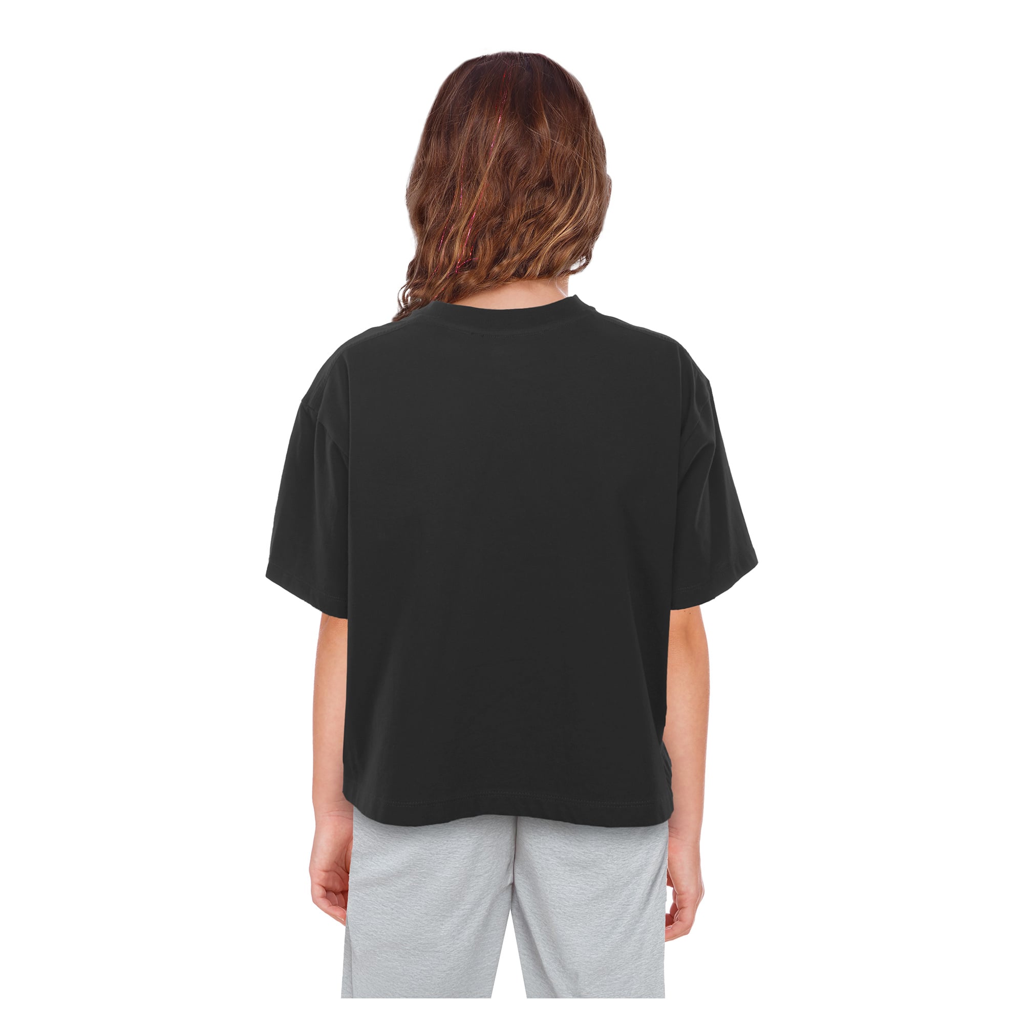 Girls Youth New Era Black Indianapolis Colts Flip Sequin Boxy T-Shirt