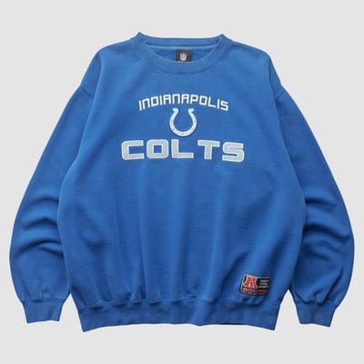 Indianapolis Colts NFL 2010s Pullover Sweatshirt - Blue - L by Fanatics Real Vintage