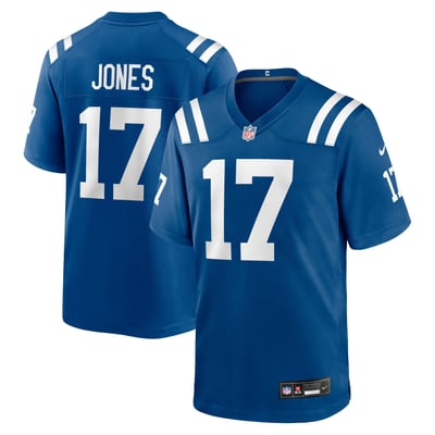 Camiseta de local de los Indianapolis Colts de Nike - Azul real - Daniel Jones - Hombre