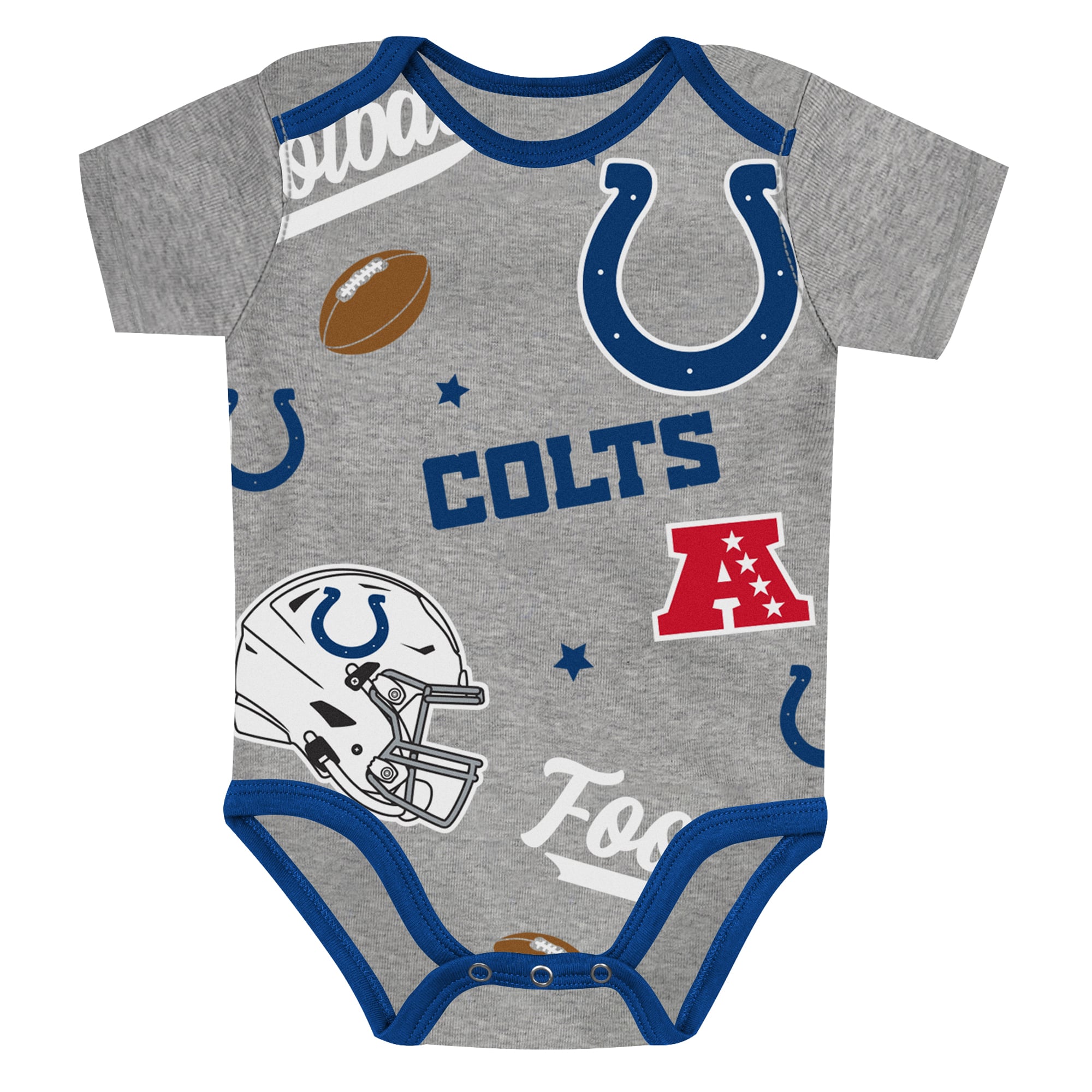 Infant Outerstuff  Indianapolis Colts First Round Pick 3-Piece Bodysuit Set