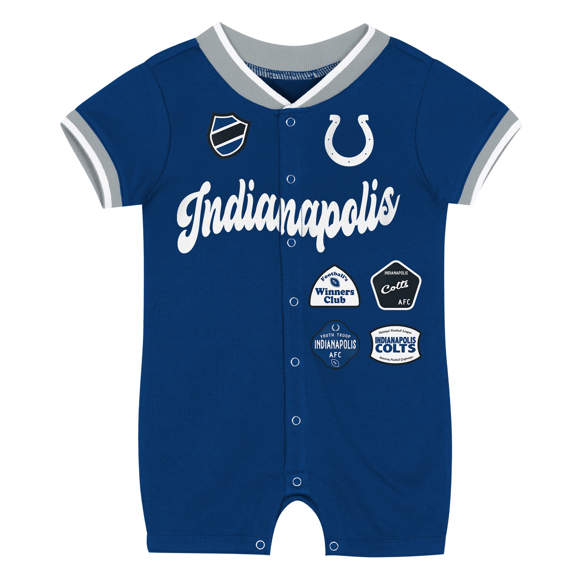 Infant Outerstuff Royal Indianapolis Colts Pinch Romper