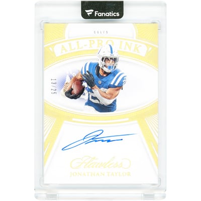 Jonathan Taylor Indianapolis Colts Autographed 2024 Panini Flawless All-Pro Ink Gold #API-JTR #13/25 Card