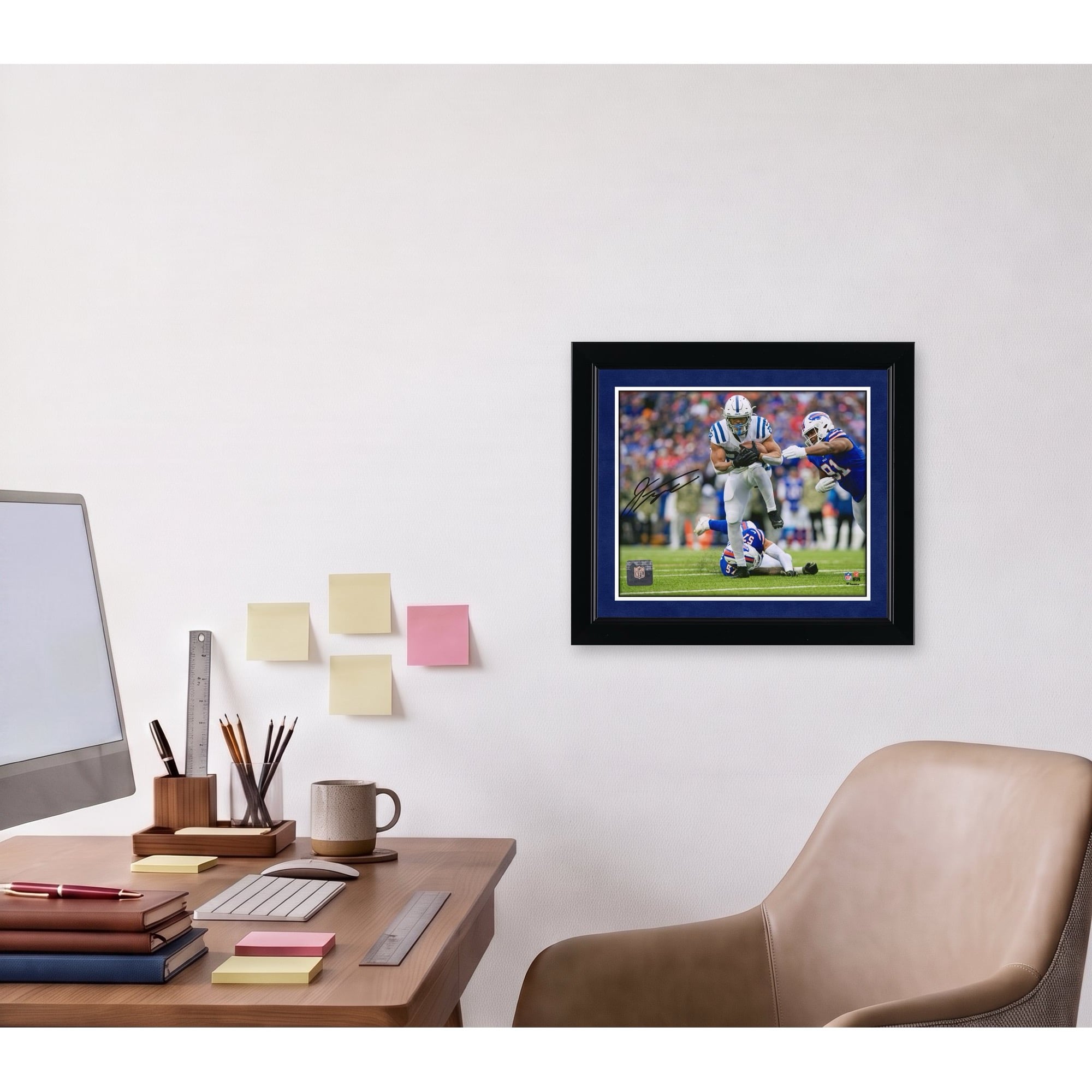 Jonathan Taylor Indianapolis Colts Autographed 8" x 10" White Jersey Running & Dodging Photograph