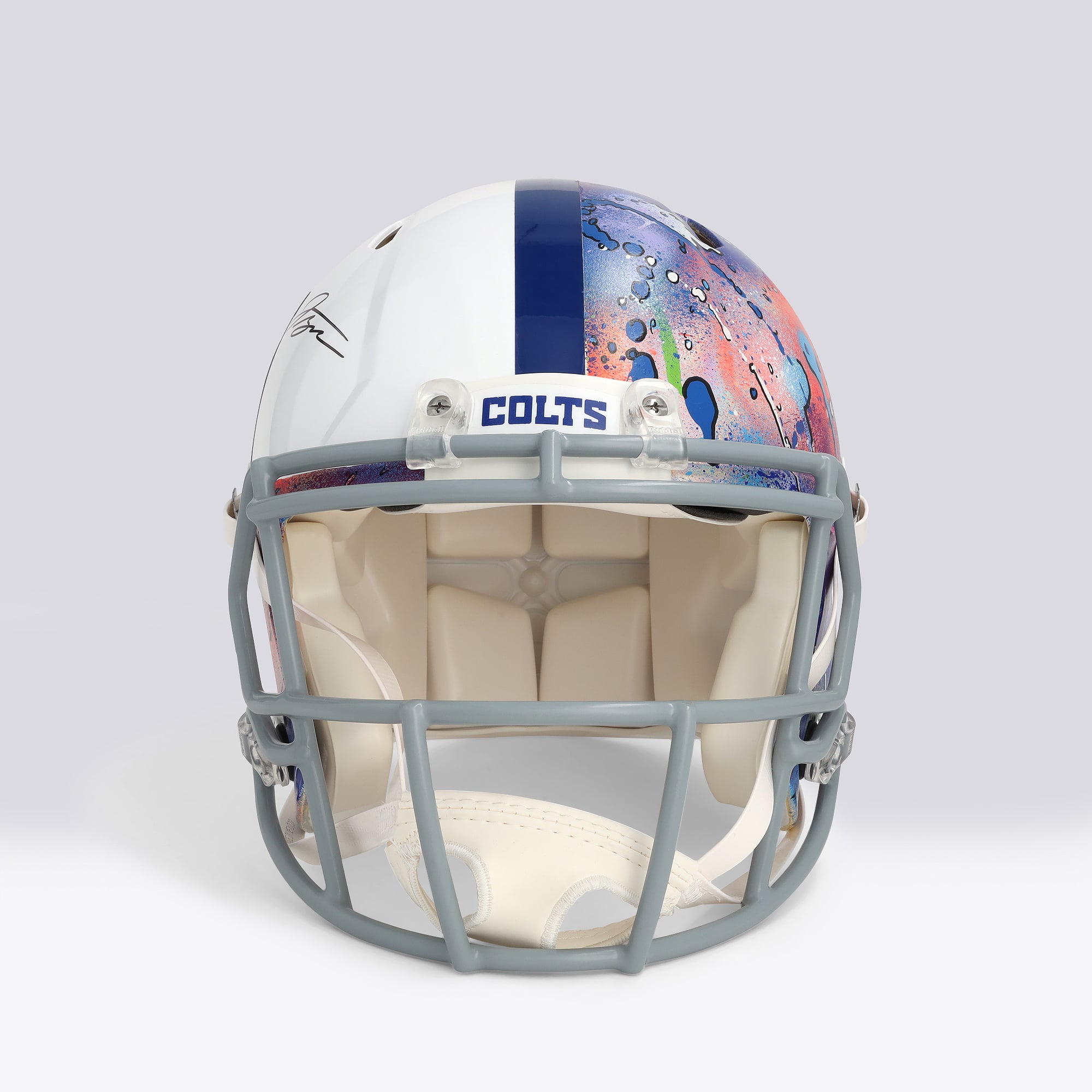 Casque Riddell Speed ​​Authentic autographié par Jonathan Taylor (Indianapolis Colts) avec inscription « For the Shoe » - Illustration de Shawn Voelker - NF70444451