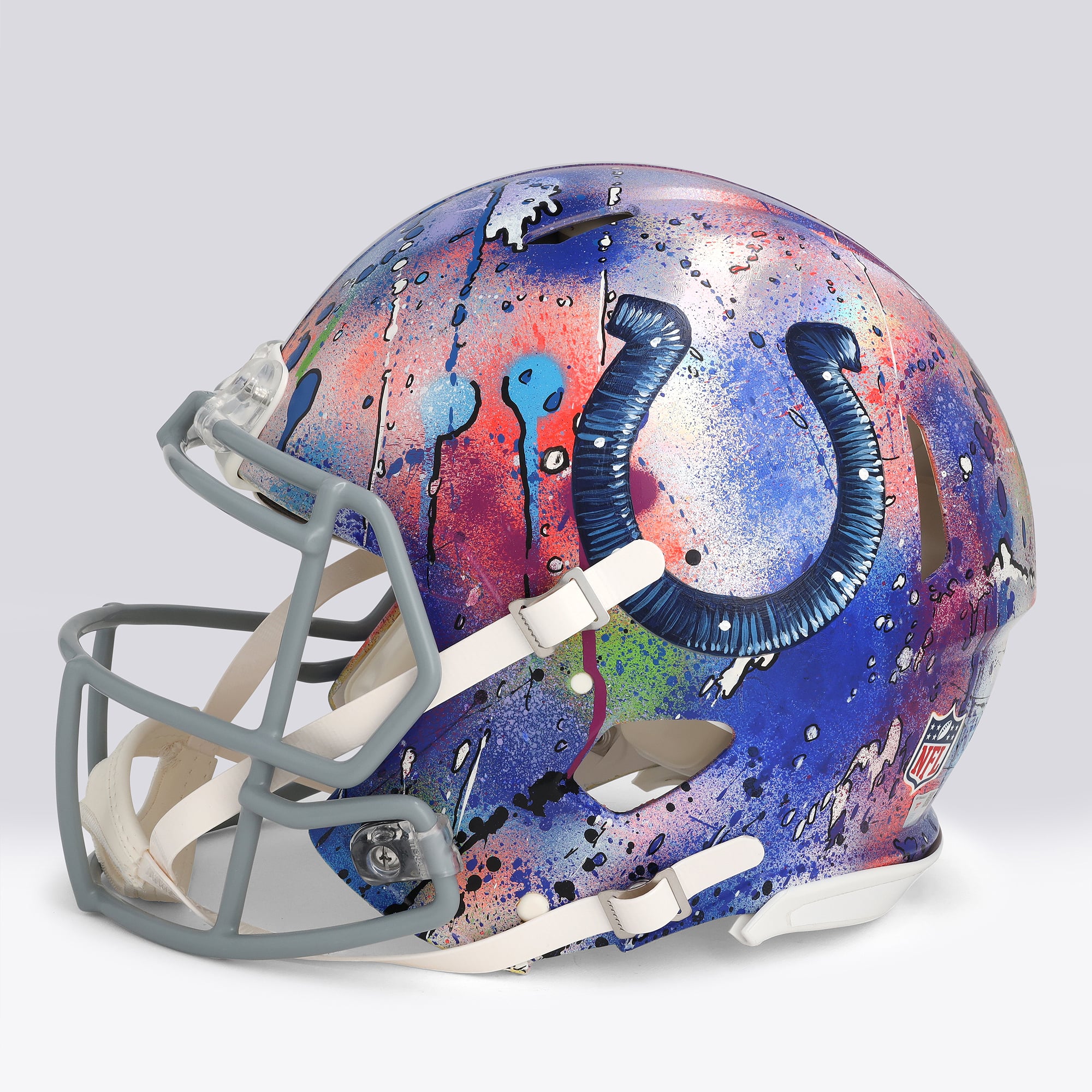 Casque Riddell Speed ​​Authentic autographié par Jonathan Taylor (Indianapolis Colts) avec inscription « For the Shoe » - Illustration de Shawn Voelker - NF70444451