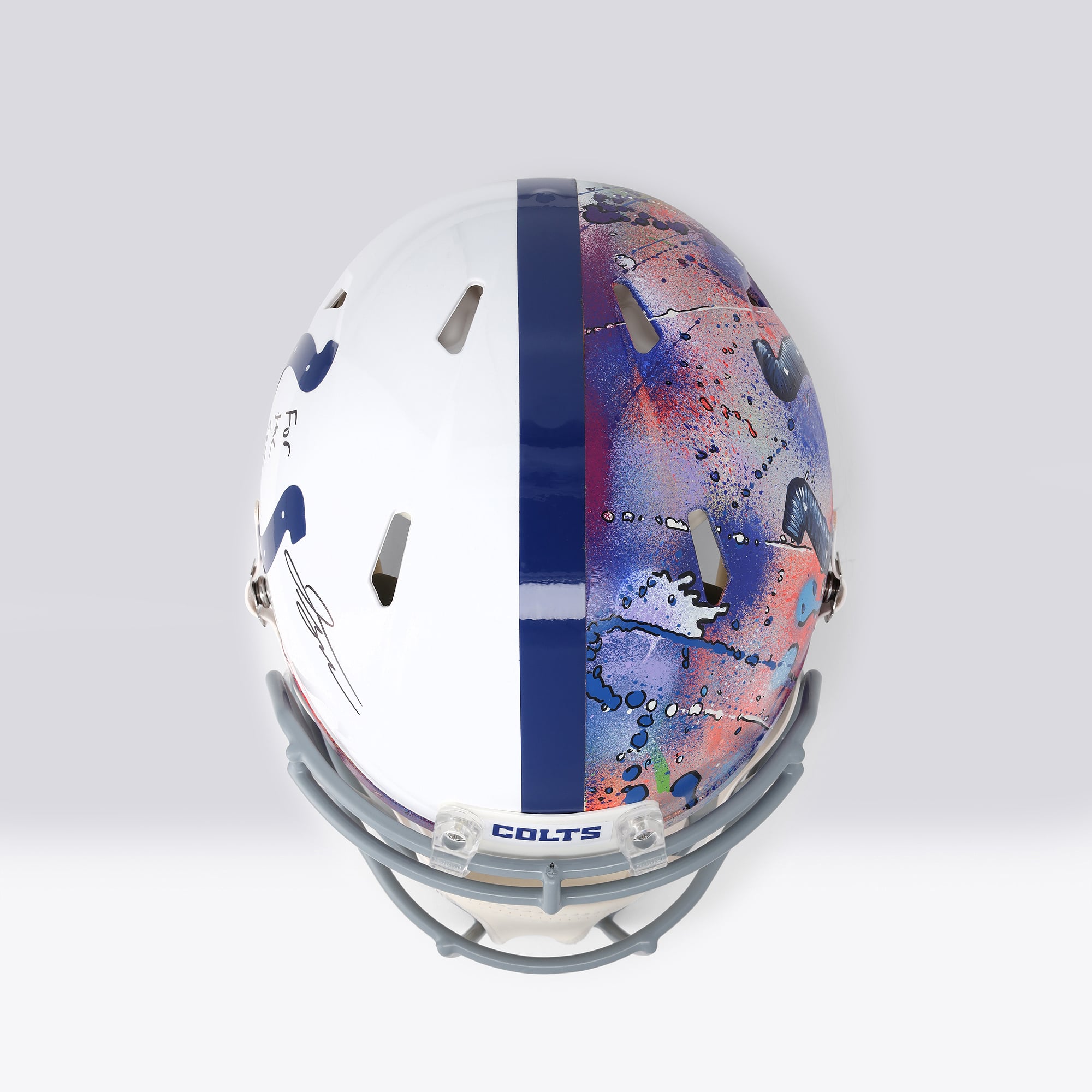 Casque Riddell Speed ​​Authentic autographié par Jonathan Taylor (Indianapolis Colts) avec inscription « For the Shoe » - Illustration de Shawn Voelker - NF70444451