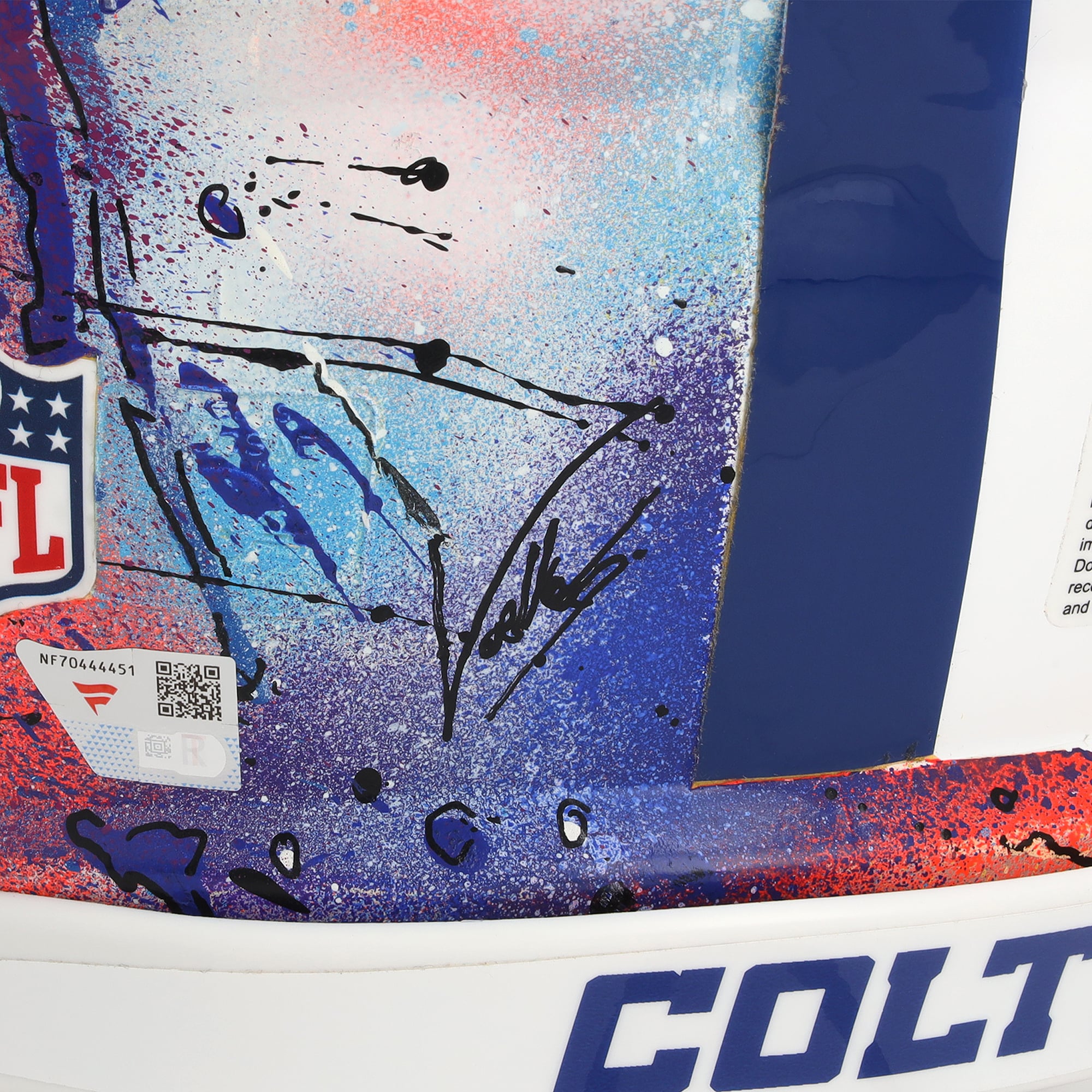 Casque Riddell Speed ​​Authentic autographié par Jonathan Taylor (Indianapolis Colts) avec inscription « For the Shoe » - Illustration de Shawn Voelker - NF70444451