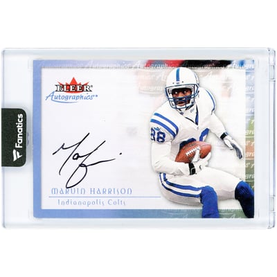 Marvin Harrison Indianapolis Colts Autographed 2000 Fleer Autographics #MH Card