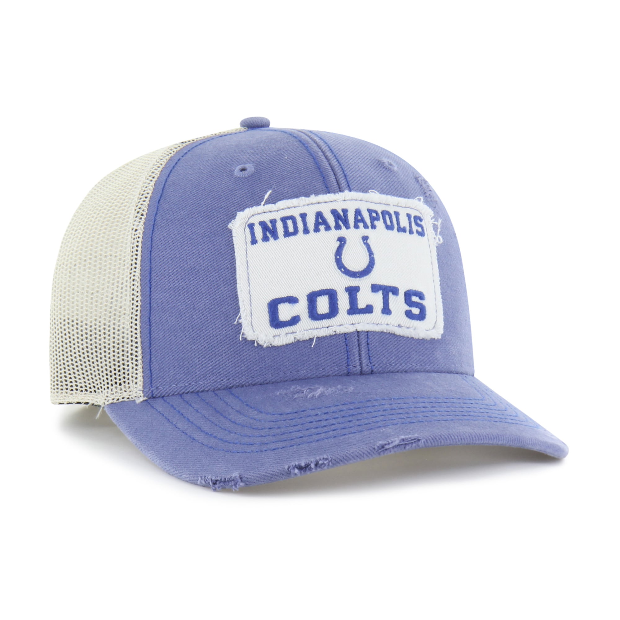 Casquette trucker ajustable Indianapolis Colts Egremont bleue '47 pour homme