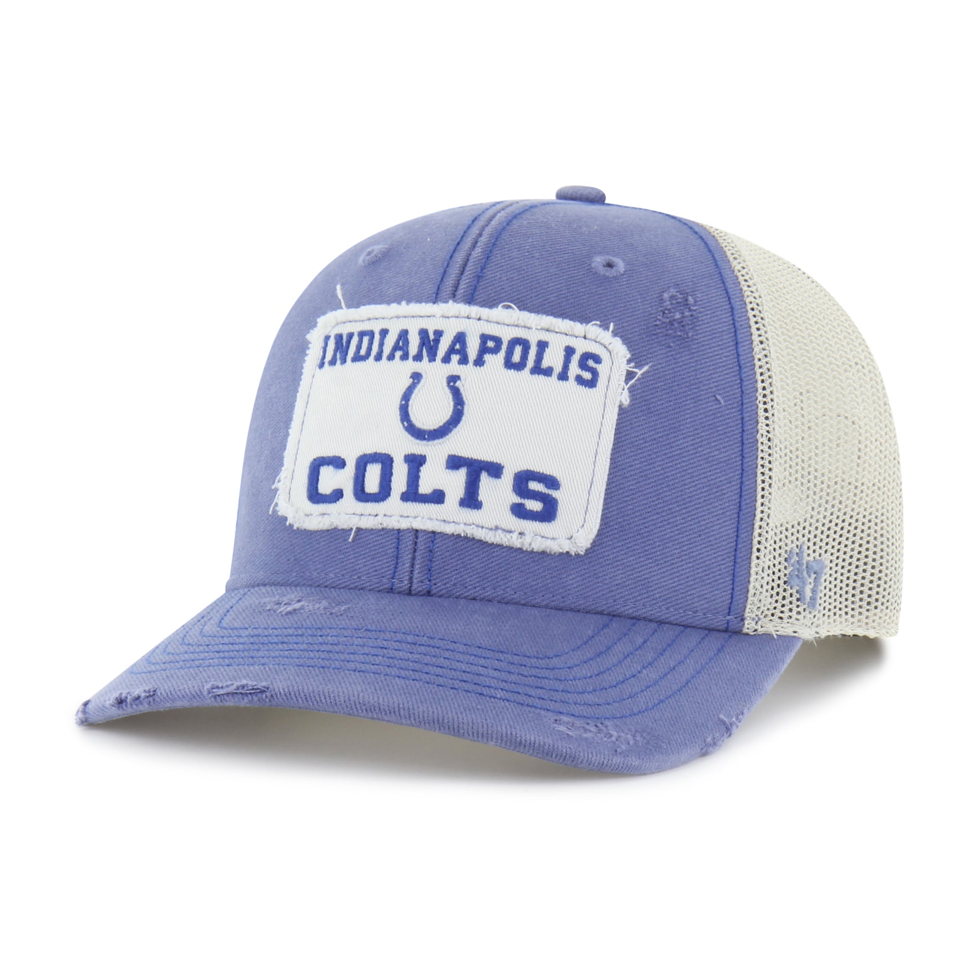 Casquette trucker ajustable Indianapolis Colts Egremont bleue '47 pour homme