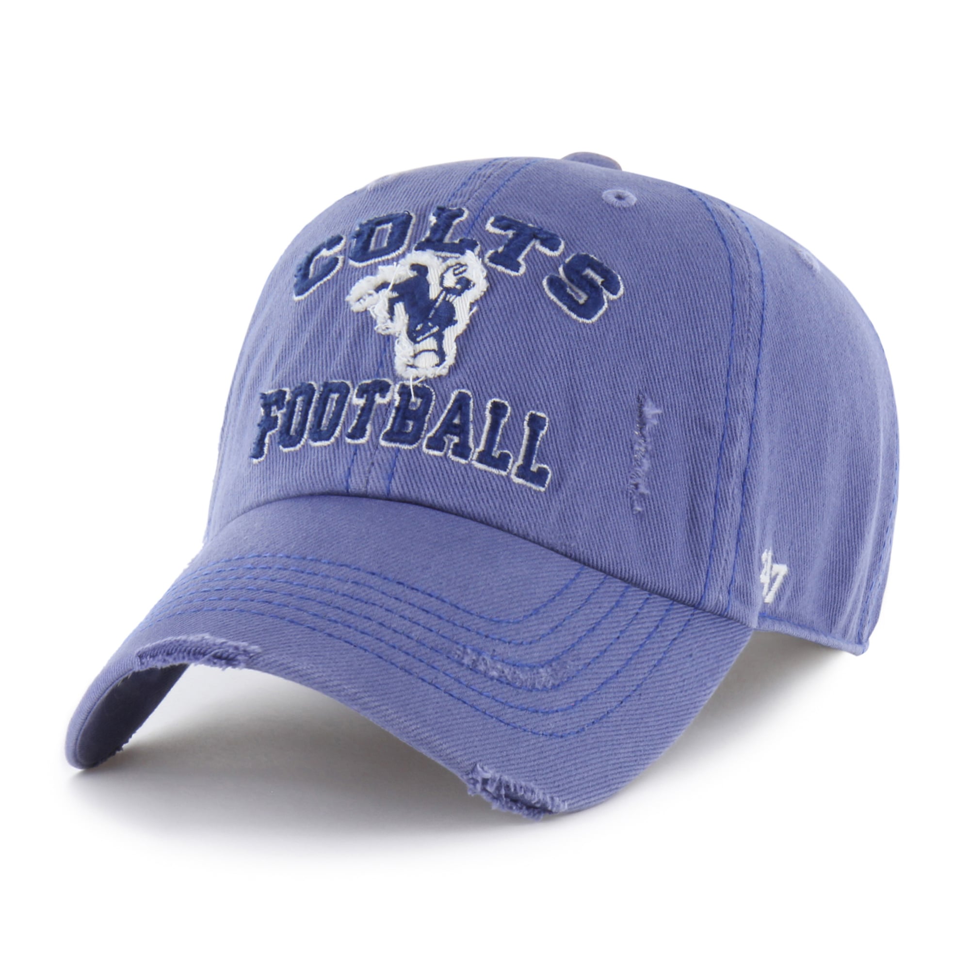 Men's '47  Blue Indianapolis Colts Seymoore Clean Up Adjustable Hat