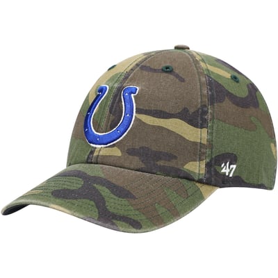 Indianapolis Colts '47 Woodland Clean Up Adjustable Hat - Camo