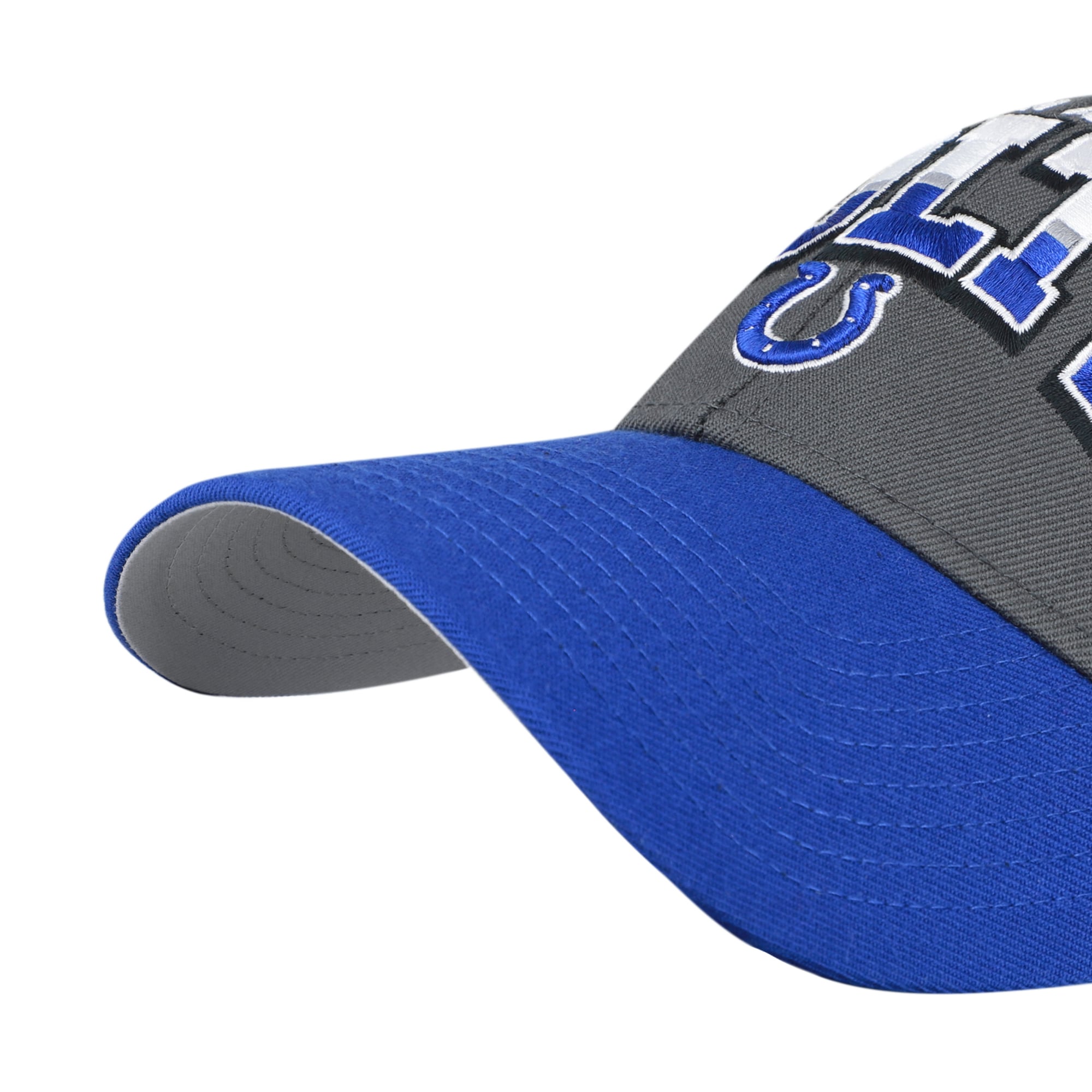 Men's '47 Charcoal Indianapolis Colts Split Block MVP Adjustable Hat