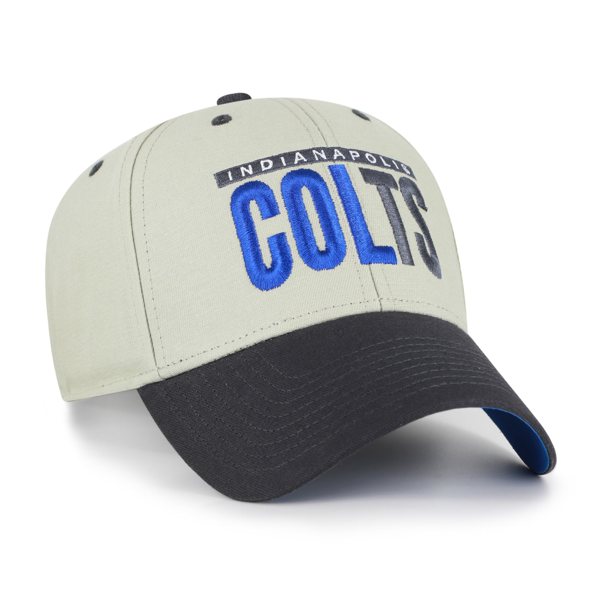 Casquette ajustable pour homme '47 Indianapolis Colts, gris/noir, inscription demi-bloc MVP