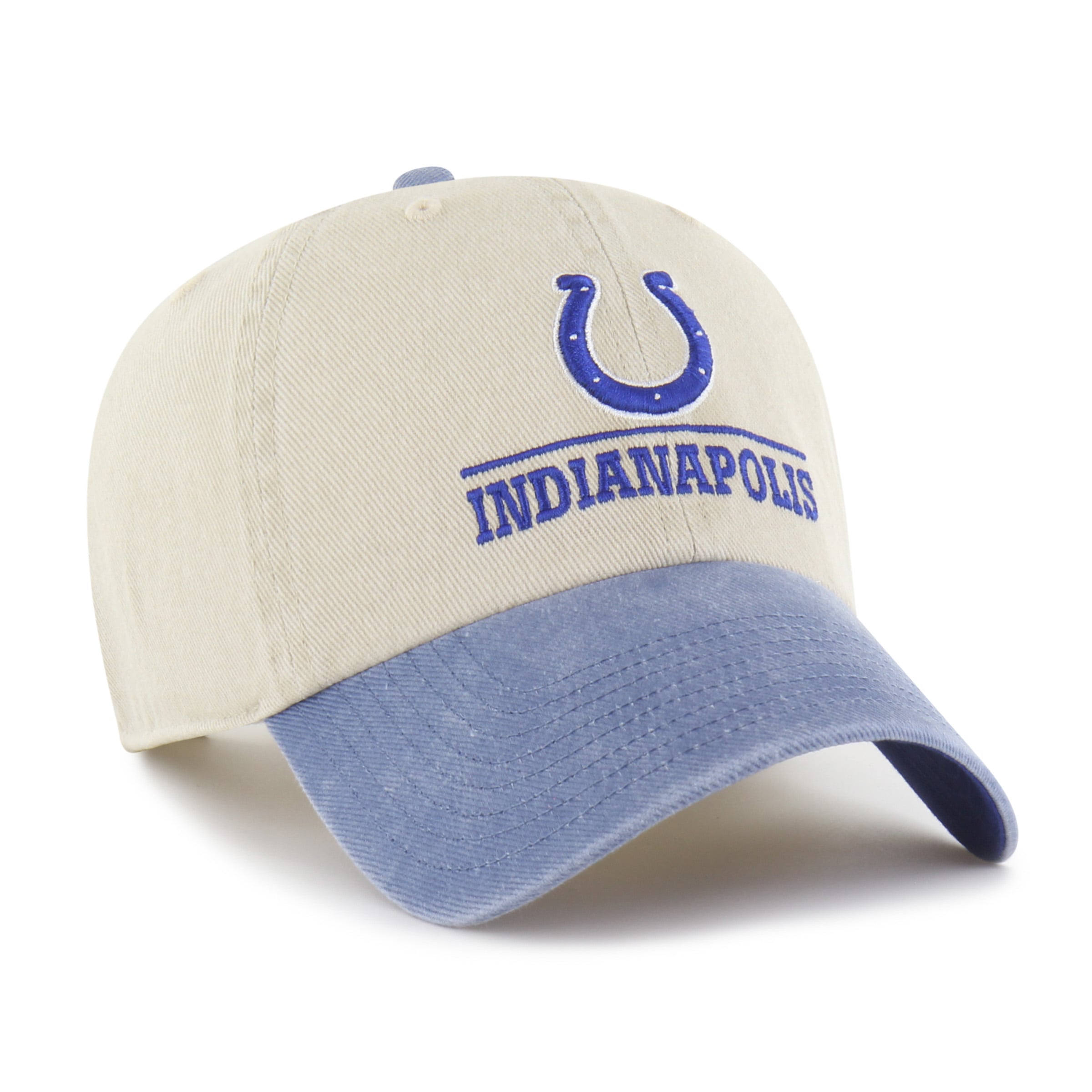 Casquette ajustable pour homme « 47 Natural Indianapolis Colts Logo Line Clean Up »